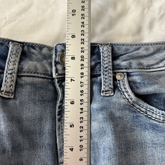Silver Jeans Women's SUKI Slim Bootcut Faded Blue Jeans Size W27 Stretch Casual - Picture 13 of 16